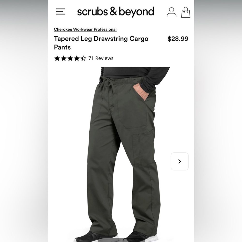 Pewter. NWT UNOPENED PACKAGE. Large scrub pants